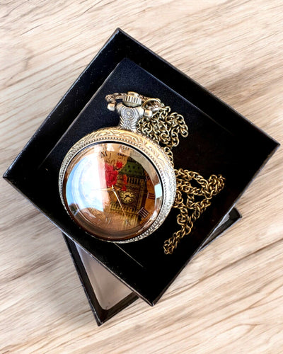 Kapesní hodinky "Vintage Charm" personalizace gravírováním jako dárek