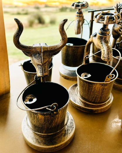 Stylový kovový popelník "Rustic Charm" 19-23 cm výška, 8 variant na výběr, gravírování na přání