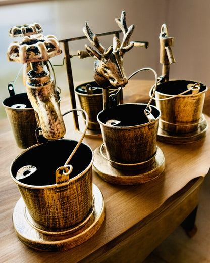 Stylový kovový popelník "Rustic Charm" 19-23 cm výška, 8 variant na výběr, gravírování na přání