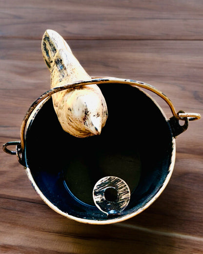 Stylový kovový popelník "Rustic Charm" 19-23 cm výška, 8 variant na výběr, gravírování na přání
