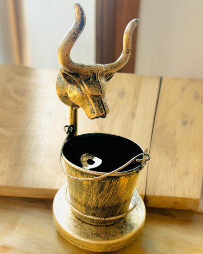 Stylový kovový popelník "Rustic Charm" 19-23 cm výška, 8 variant na výběr, gravírování na přání