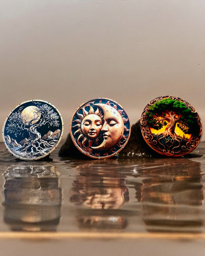 Přívěsek "Magické Kruhy Přírody" - možnost personalizace gravírováním. 3 varianty na výběr