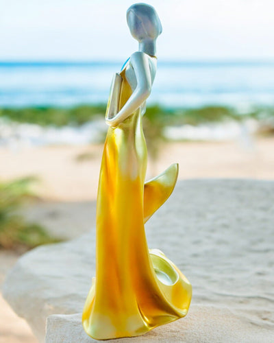 Elegantní stojan na láhev - Socha dámy - personalizace gravírováním, 2 varianty na výběr