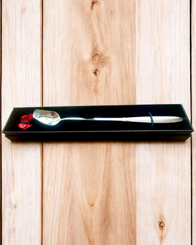 Personalizovaná růžová lžička s možností gravírování jako dárek - 3 barevné varianty na výběr