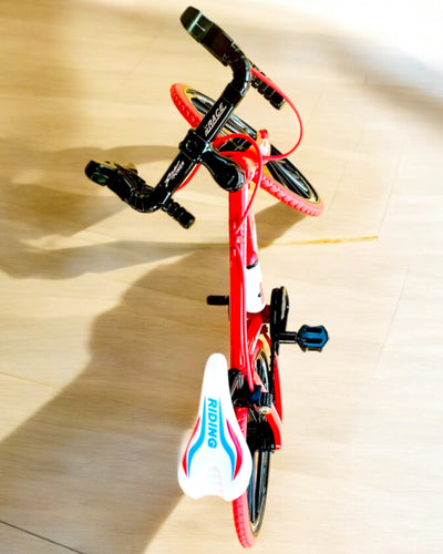 Miniaturní kovový model červeného kola "SpeedMaster" personalizace gravírováním jako dárek, 2 barevné varianty