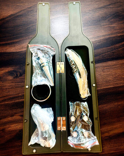 Sada na víno "Sommelier's Delight" - možnost personalizace gravírováním jako dárek