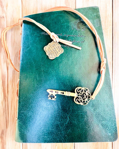 Vintage zápisník "Klíč minulosti" - Možnost gravírování jako dárek, notes