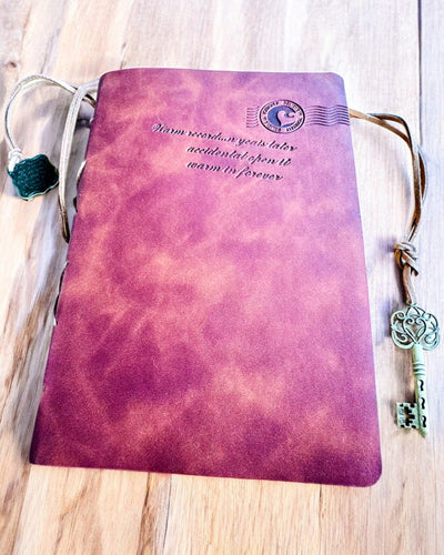 Vintage zápisník "Klíč minulosti" - Možnost gravírování jako dárek, notes