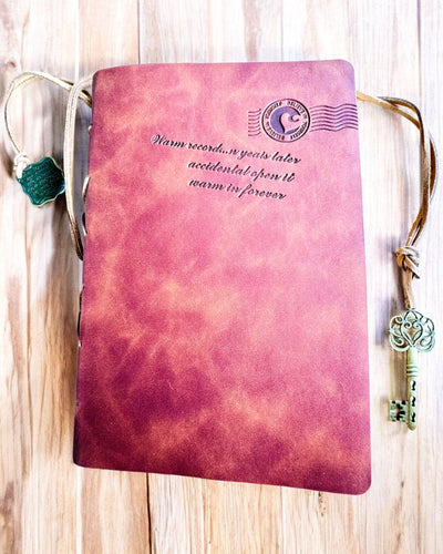 Vintage zápisník "Klíč minulosti" - Možnost gravírování jako dárek, notes