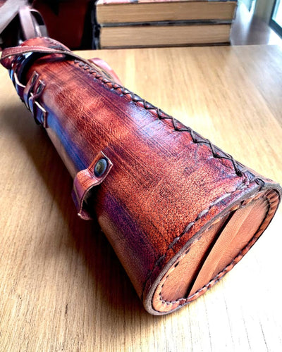 Královský dalekohled „Voyager 1818” – Exkluzivní, mosazný, 83 cm, ručně vyrobený, pouzdro z přírodní kůže – Sběratelská edice, personalizace gravírováním jako dárek