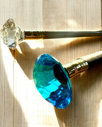 Hůl na procházky "Diamant v bronzu" - Dřevěná Ručně vyrobená, možnost gravírování