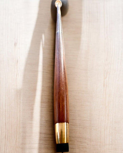 Hůl na procházky "Diamant v bronzu" - Dřevěná Ručně vyrobená, možnost gravírování