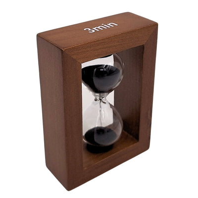 Přesýpací hodiny 3 minuty v dřevěném rámu - elegantní dekorace – M123