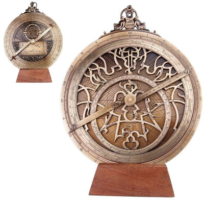 Velké evropské astrolábium - průměr 20 cm - prémiový dárek pro astronoma nebo námořníka - H35