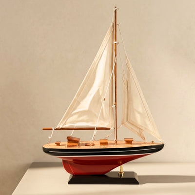 Dřevěný model plachetní jachty - F1705