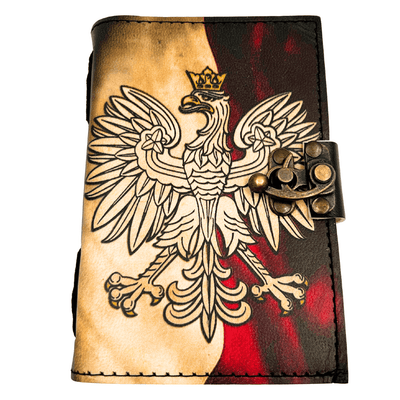 Kožený zápisník deník polský patriotický orel - 200 stran - AH13