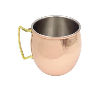 Měděný hrnek z nerezové oceli 304 - Objem 500ml pokrytý vrstvou mědi - MM7012