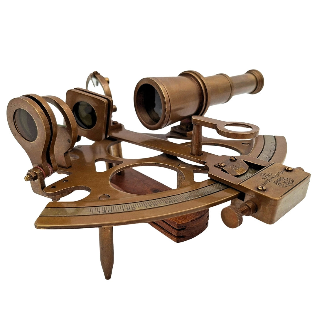 Duży Sekstant Mosiężny – Prezent dla Żeglarza - NSHB