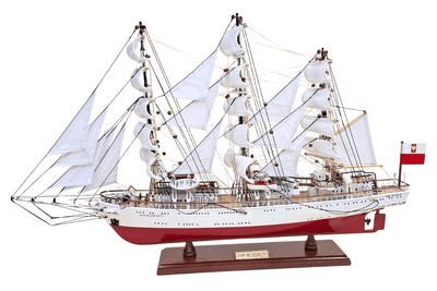 Exkluzivní model plachetnice Dar Młodzieży XXL 71 cm s možností personalizace gravírováním