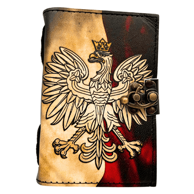 Kožený zápisník deník polský patriotický orel - 200 stran - AH13