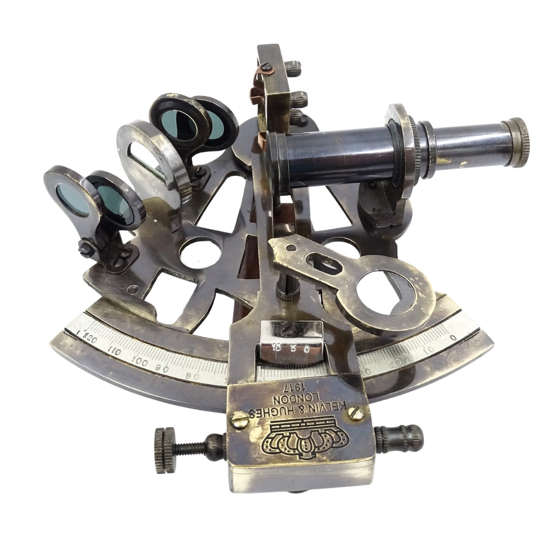 Mosazný sextant v kožené krabičce - NC1514B
