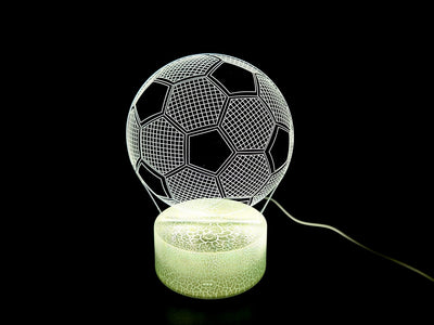 Noční lampička Míč - Dárek pro fotbalistu Gadget - 3 barvy - P107