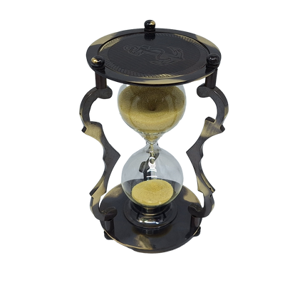 Elegancka Klepsydra Dekoracyjna Mosiężna 5 min - NC2677