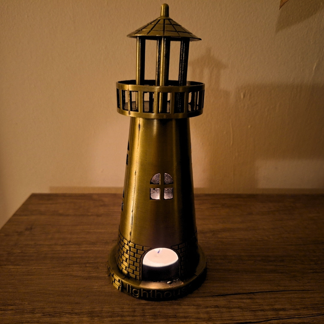 Figurka Latarnia Morska Świecznik na Tealight 18cm - LT