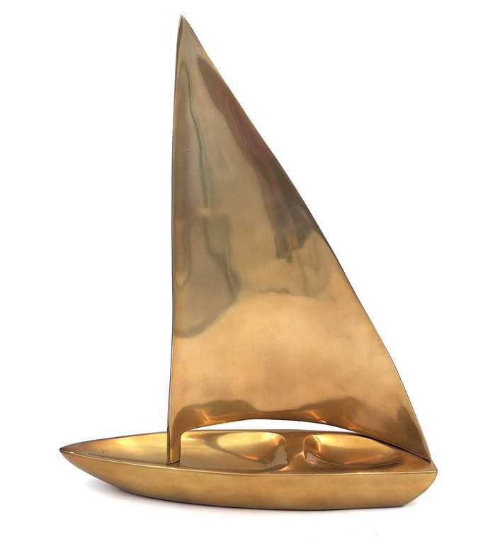Velký model plachetnice - hliník - 39 x 30cm - N-3045