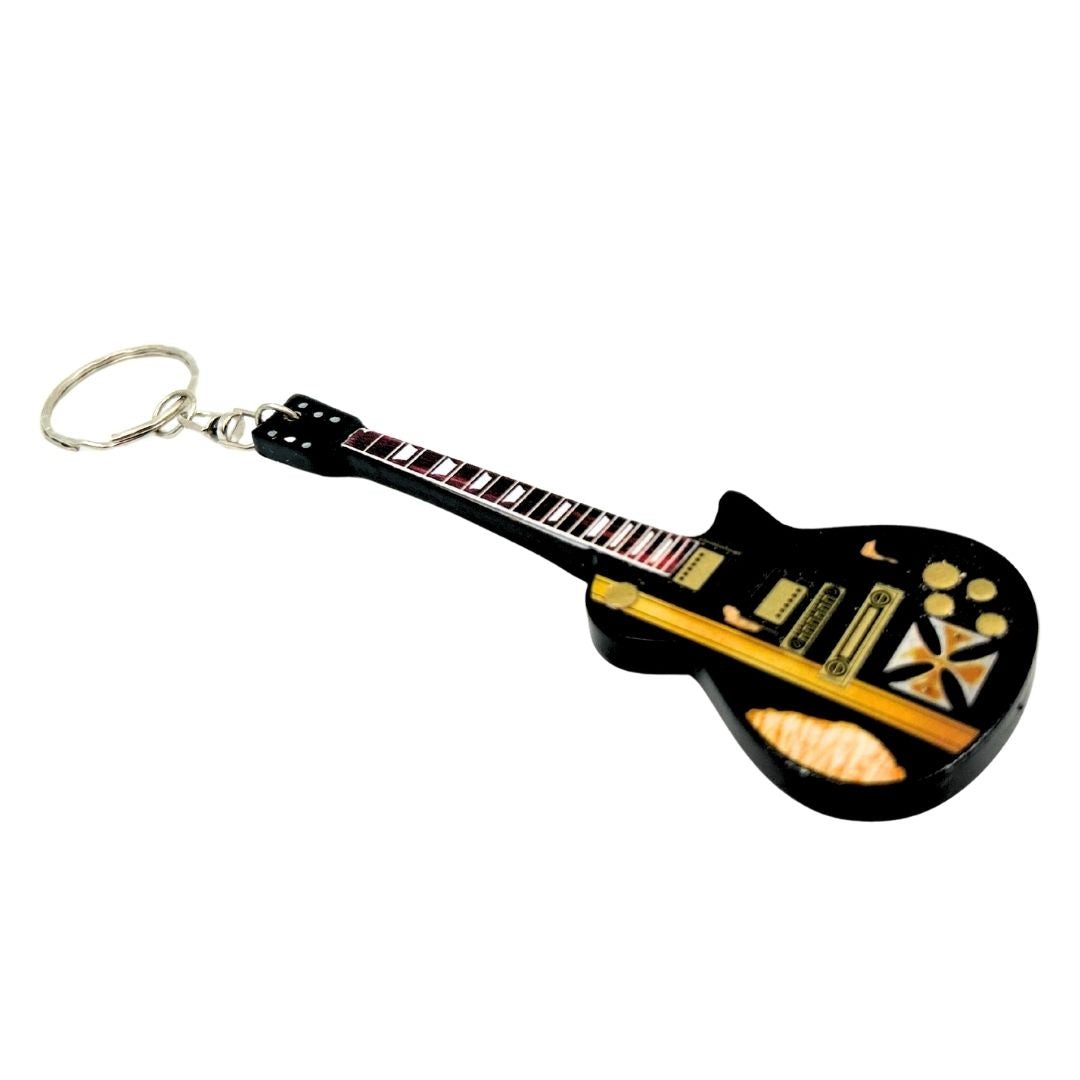 Přívěsek na klíče kytara ve stylu Metallica - James Hetfield - Iron Cross - EGK-0191