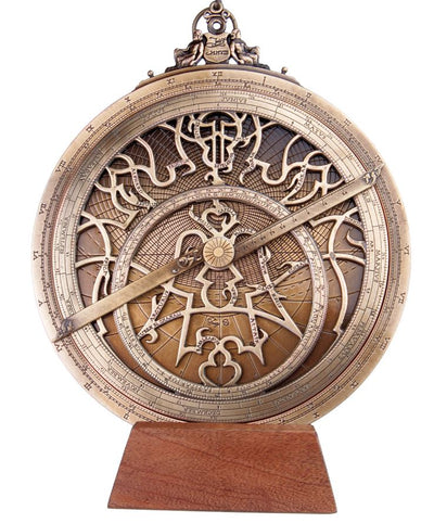 Velké evropské astrolábium - průměr 20 cm - prémiový dárek pro astronoma nebo námořníka - H35