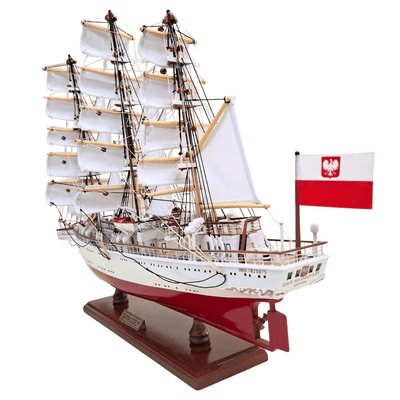 Exkluzivní model plachetnice Dar Młodzieży XXL 71 cm s možností personalizace gravírováním