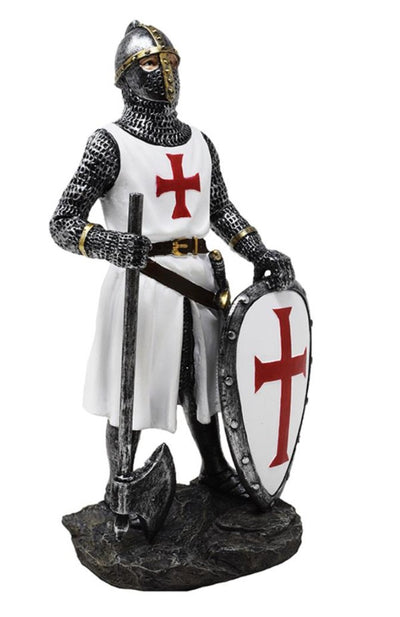 Figurka templářského rytíře 18,5 cm – polyresin – MC-23134