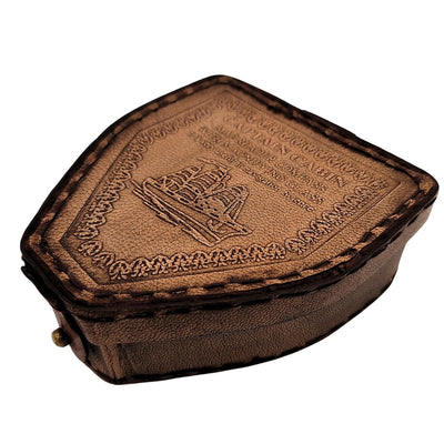 Kompas Magnetyczny - Map Reader w Skórzanym Etui – Retro Gadżet - NC2929