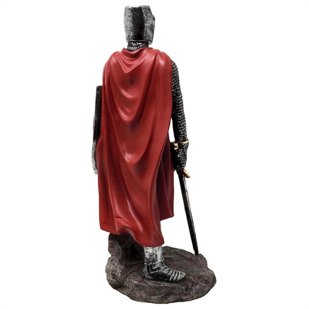 Figurka křižáckého rytíře z polyresinu, 30 cm, s možností personalizace rytinou