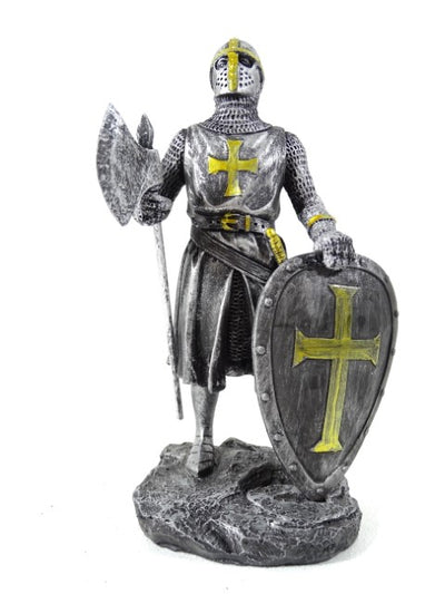 Rytíř - křižák - dekorativní figurka - výška 18cm - MC-23079
