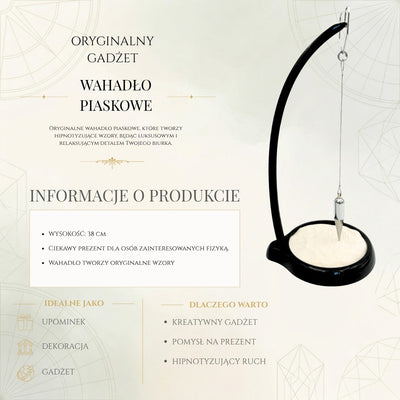 Wahadło Piaskowe Sand Pendulum - Gadżet Dekoracja - SP012