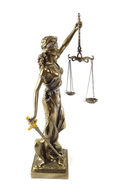 Figurka Themis 35 cm - dárek pro právníka nebo soudce - MC-90037