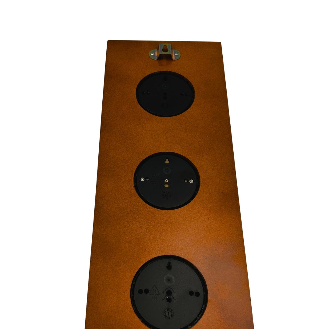 Elegantní meteorologická stanice – barometr teploměr vlhkoměr 36cm retro - YG336