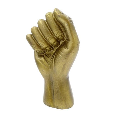 Dekorativní figurka zaťatá pěst, hliník 18cm - 20755-18