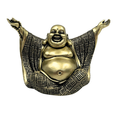 Figurka Buddy – Radosny Budda – Złota Dekoracja - 4406FJH