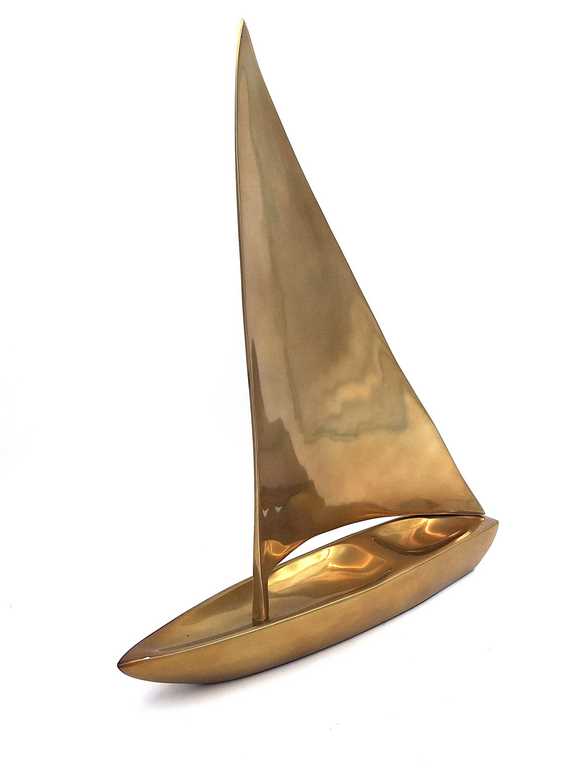 Velký model plachetnice - hliník - 39 x 30cm - N-3045