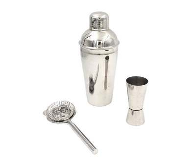Zestaw Barmański– 3 elementy Shaker Jiger Strainer - BS48171
