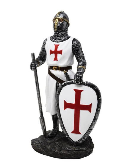 Figurka templářského rytíře 18,5 cm – polyresin – MC-23134