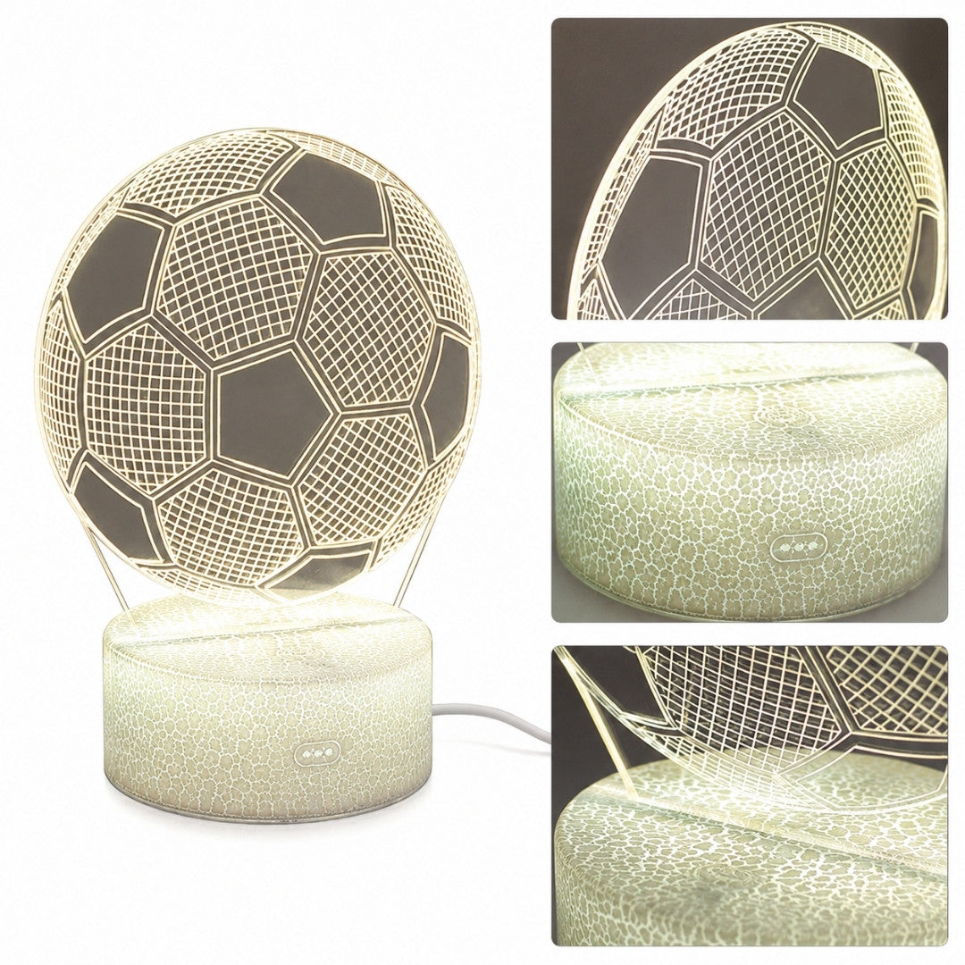 Noční lampička Míč - Dárek pro fotbalistu Gadget - 3 barvy - P107