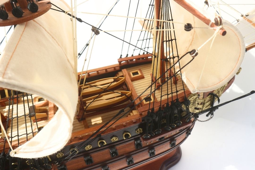 Luxusní model plachetnice Soleil Royal 65cm - SOL6 s možností personalizace gravírováním
