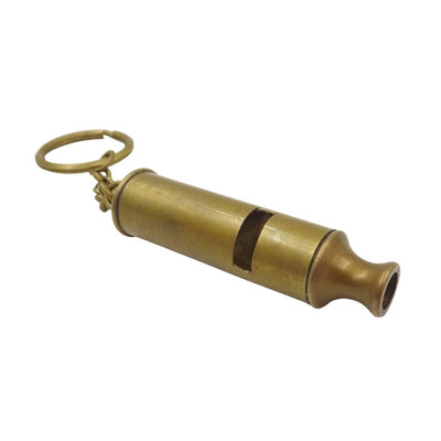 Mosazná klíčenka píšťalka – Key-0001