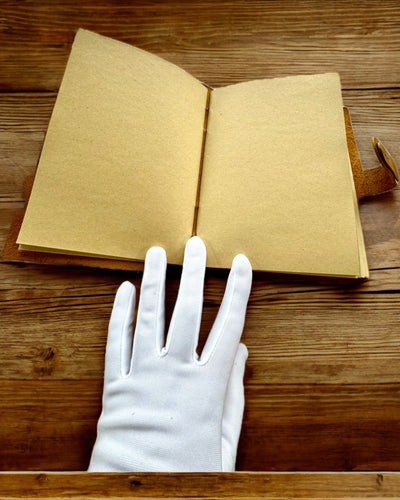 Notatnik Premium "RetroNotes" – Elegancki notes z Prawdziwej Skóry - 200 stron, 120g, notes, szkicownik, kolor brązowy, personalizacja grawerem