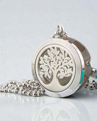 AromaTree Harmony – Naszyjnik Aromaterapeutyczny Drzewo Życia 25 mm