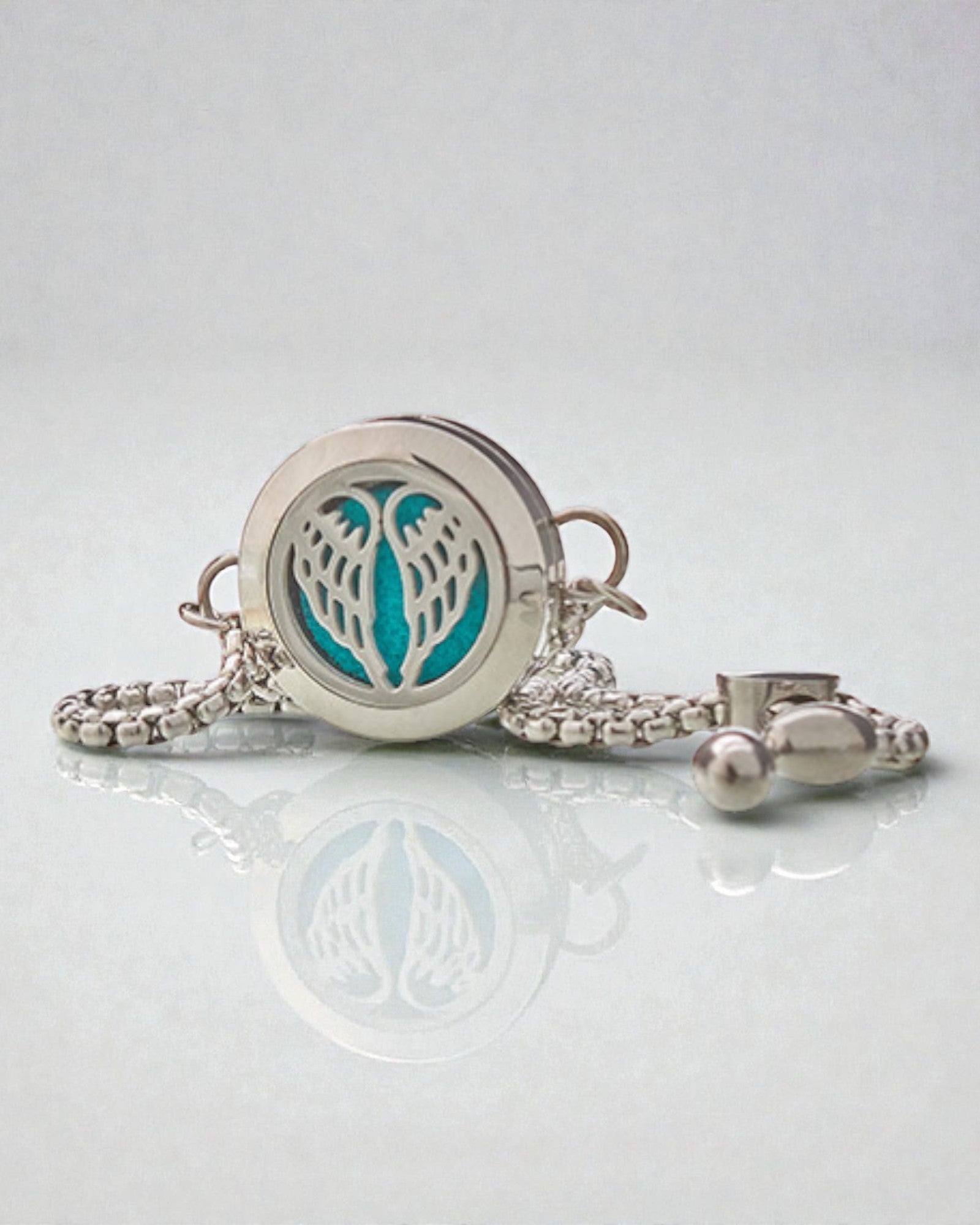 Aurora Wings – Bransoletka Aromaterapeutyczna ze Skrzydłami Anioła 20 mm